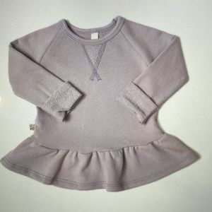 Childhoods clothing girls ‘peplum crew’ in ‘haze’ purple sweatshirt size 6/7